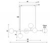 EVA 6LT SATIN BRASS PENDANT